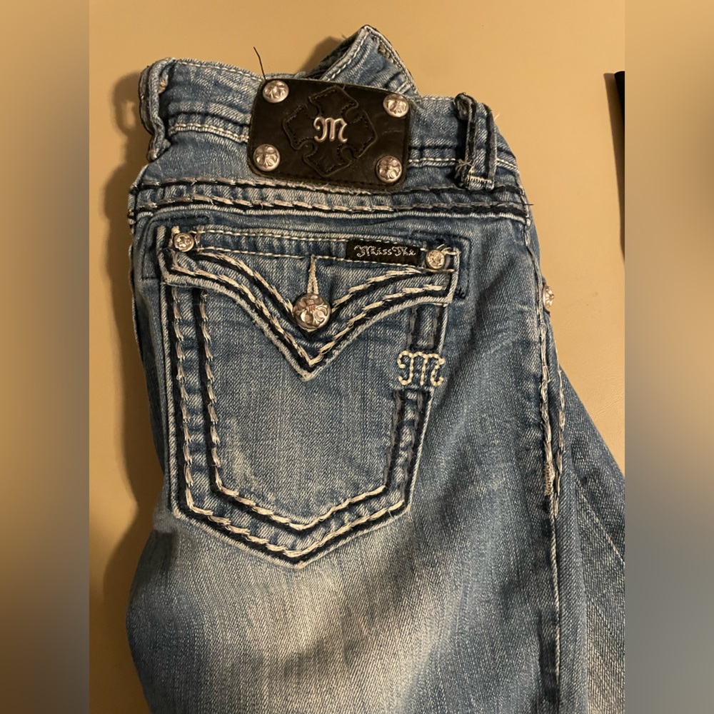 vintage low rise miss me jeans